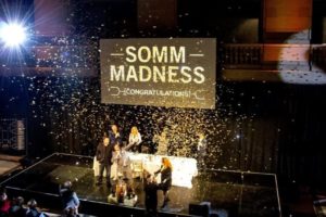 The moment the confetti cannon released on the stage at the Somm Madness 2018 event production