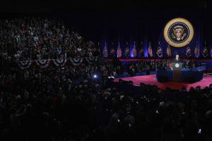 Obama speaking at farewell address