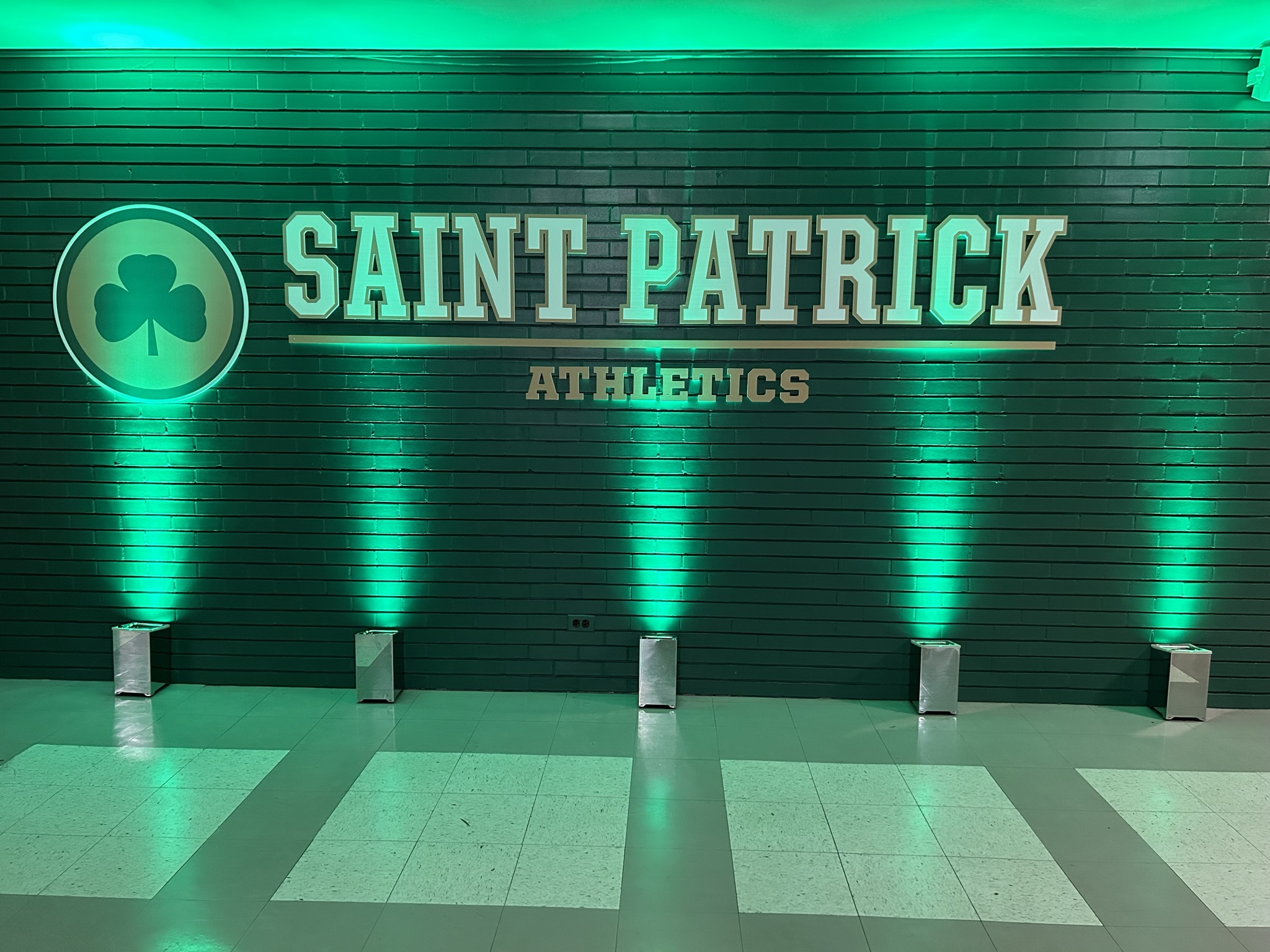 Saint Patrick Green and Gold Gala Lighting